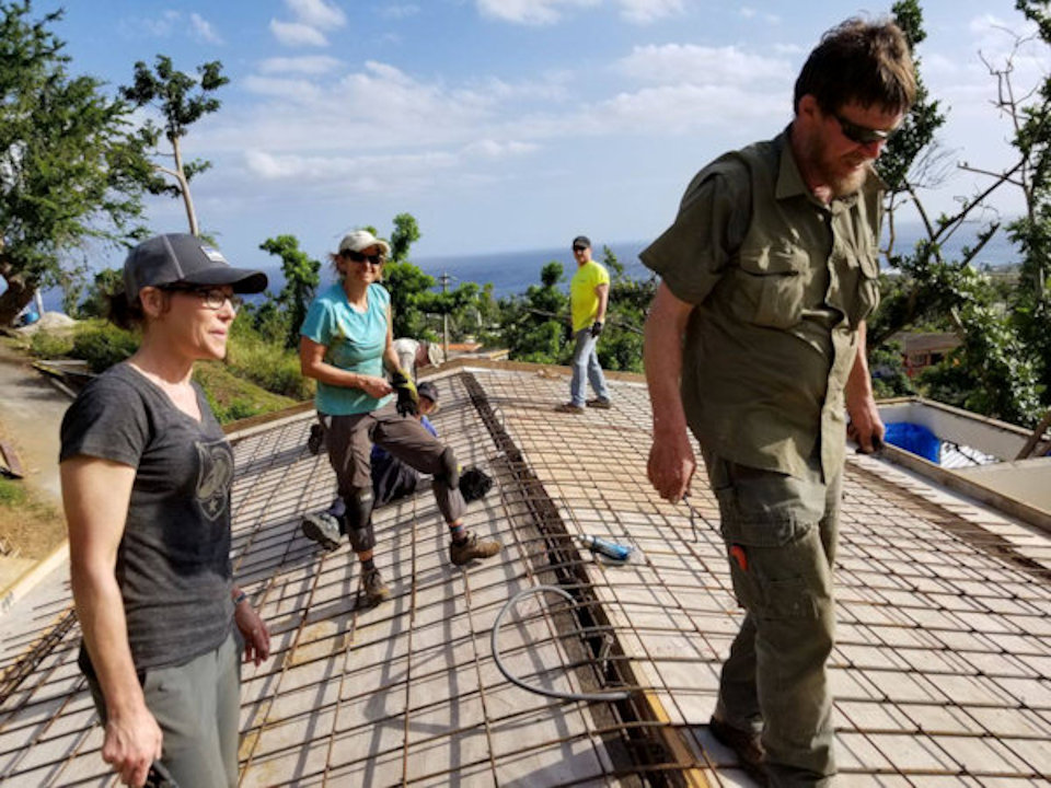 VIM team does roof repair in Puerto Rico