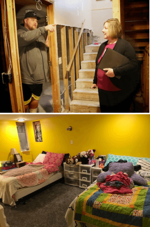 A homeowner's basement restored by UMCOR funding.