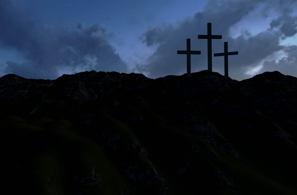 Three crosses