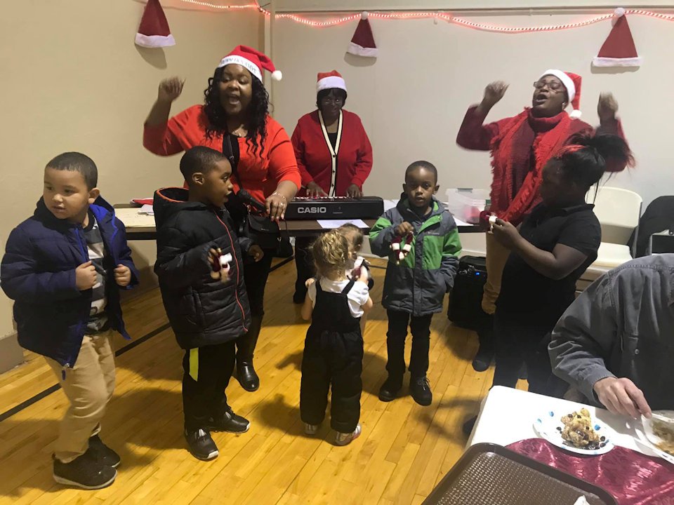 Children celebrating at Supper House in Muskegon Heights