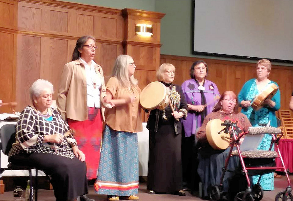 Greensky Indian UMC Drum Voices at 2018 Conference UMW Annual