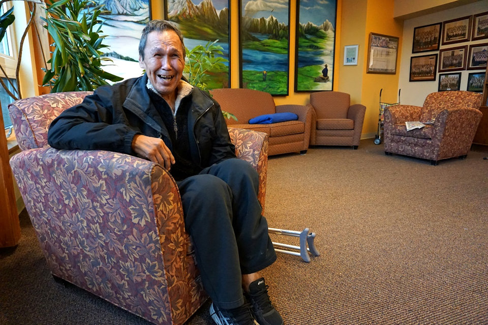 Resident of Karluk Manor who was moved to a United Methodist Church during the Nov 2018 earthquake.