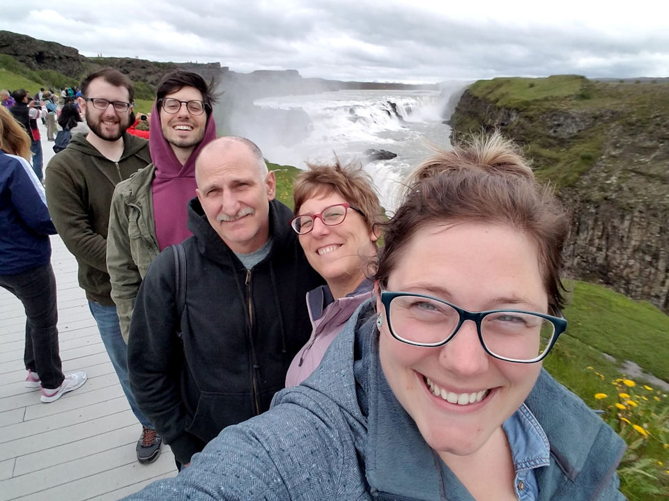 Lisa Batten with family on trip to Iceland and Bavaria