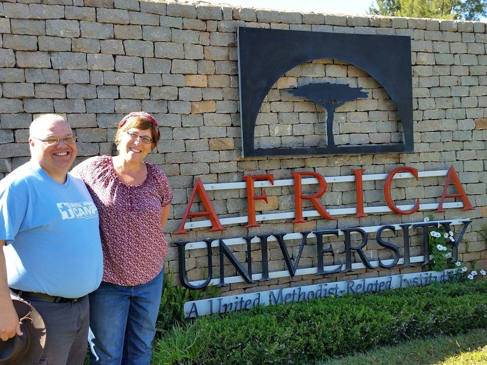 Greg Lawton and Lisa Batten at Africa University