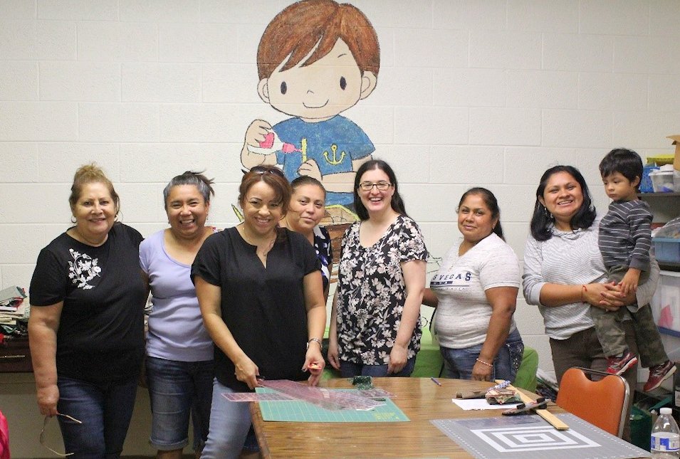 Quilting class at Centro Familiar Cristiano UMC