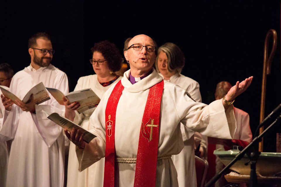 Bishop Bard with 2018 ordinands