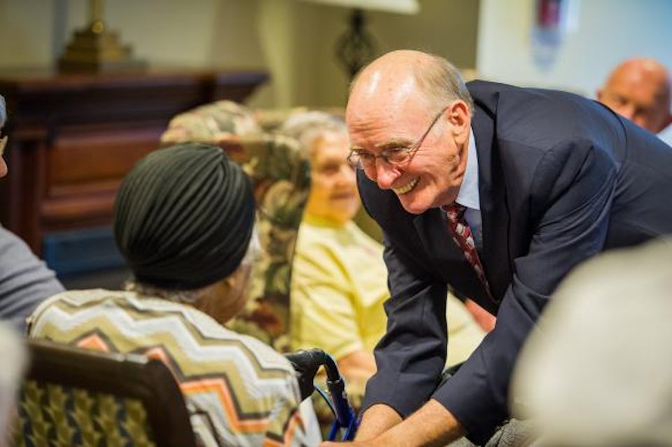 Bishop Ken Carder at Bethany Memory Care Unit