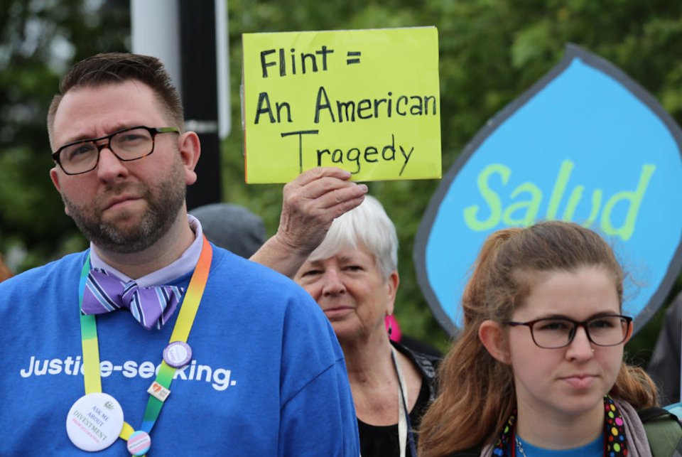 Jackie Euper at UMW Water Rally in Portland 2016