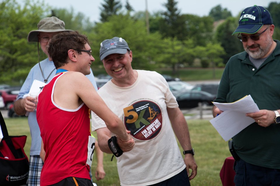 Bishop and 5K run winner