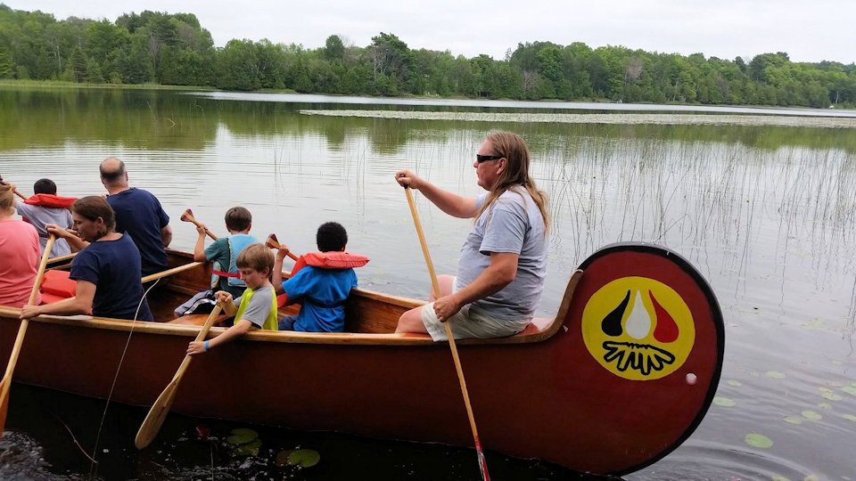 Canoeing at Action Camp