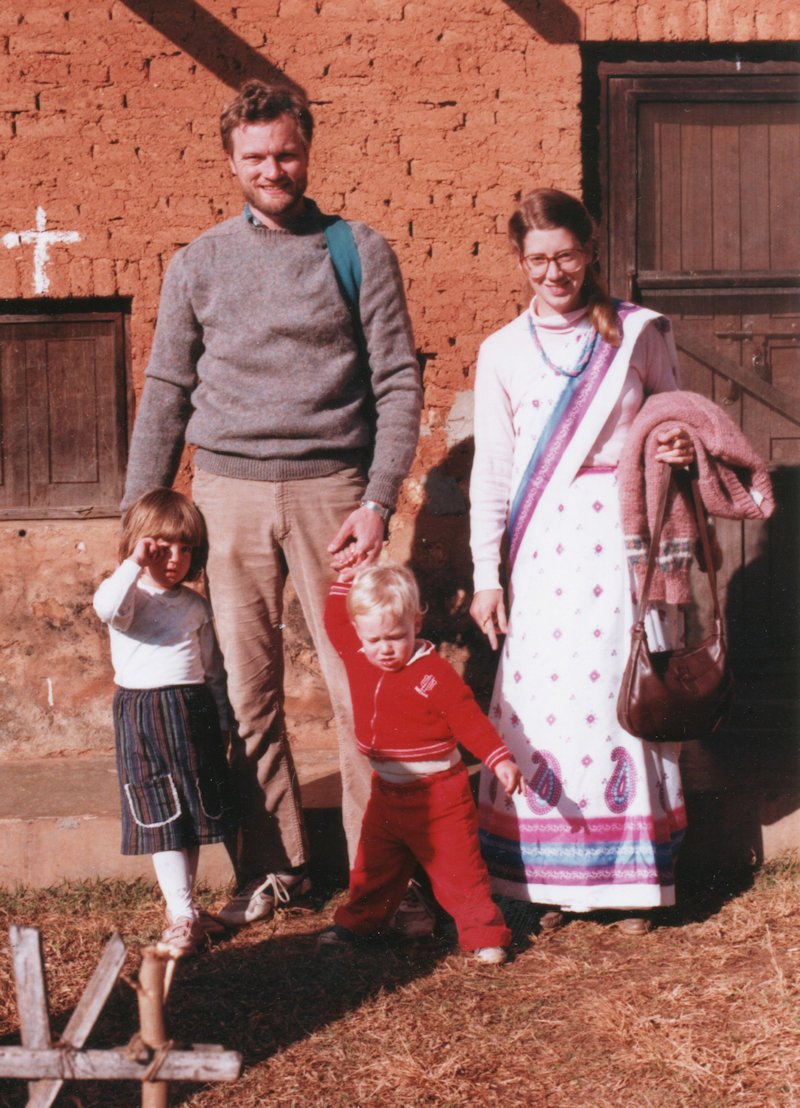 Family at mission hospital in Nepal.