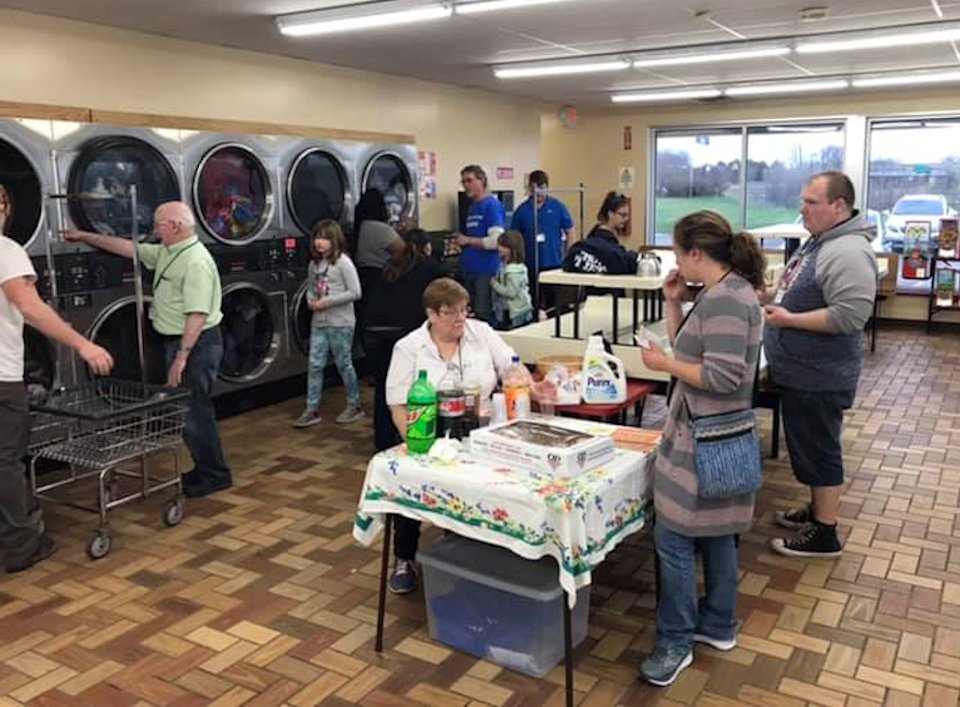 Maundy Thursday at the Laundromat