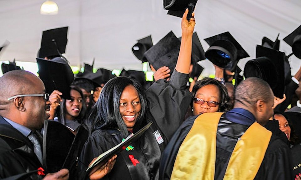 AU graduates celebrate