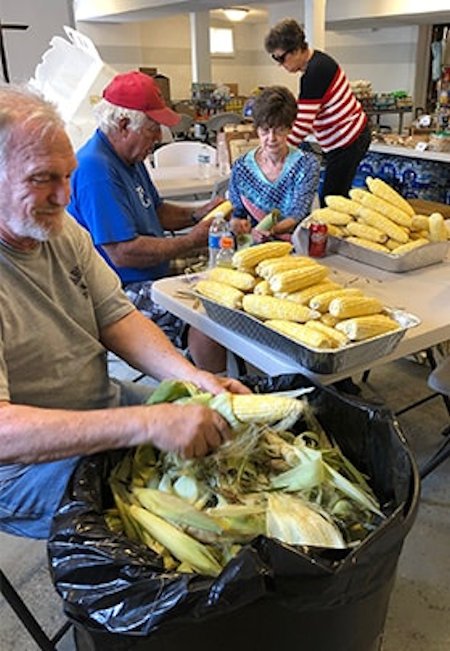 The mayor of Clarksville, MO helps with disaster relief