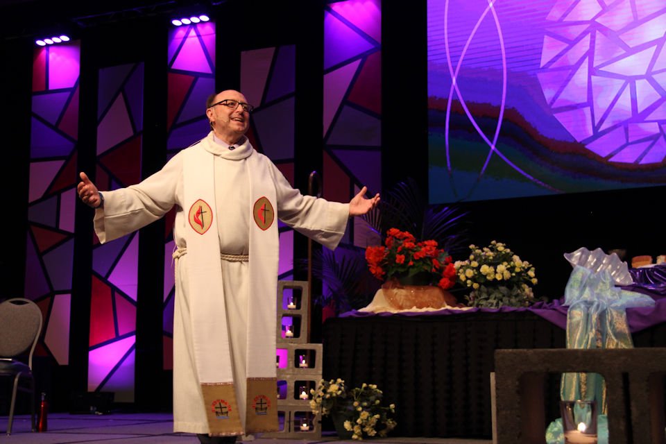 Bishop Bard preaching at Annual Conference