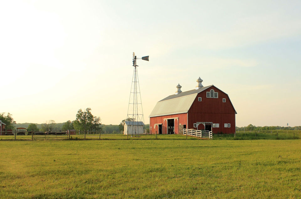 Farm in rural Indiana