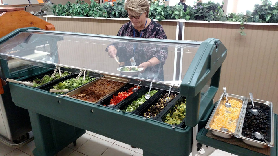 Taco Bar at Lake Huron Retreat Center.