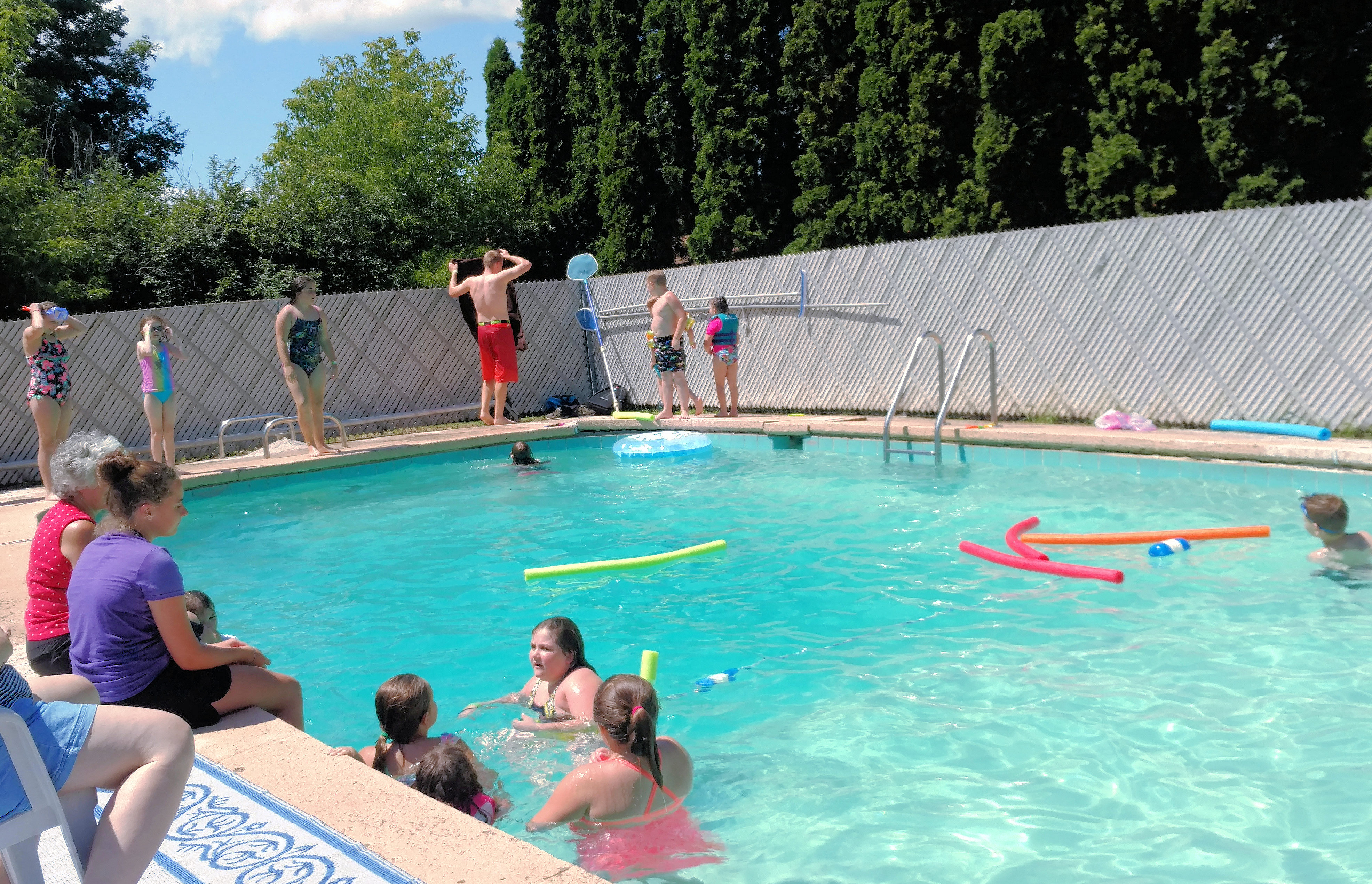 GAP participants enjoy a pool