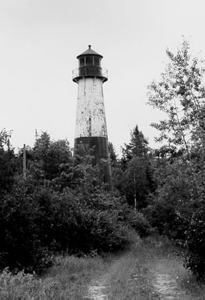 Christmas Michigan lighthouse