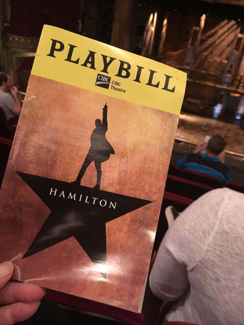 Hamilton Play Bill