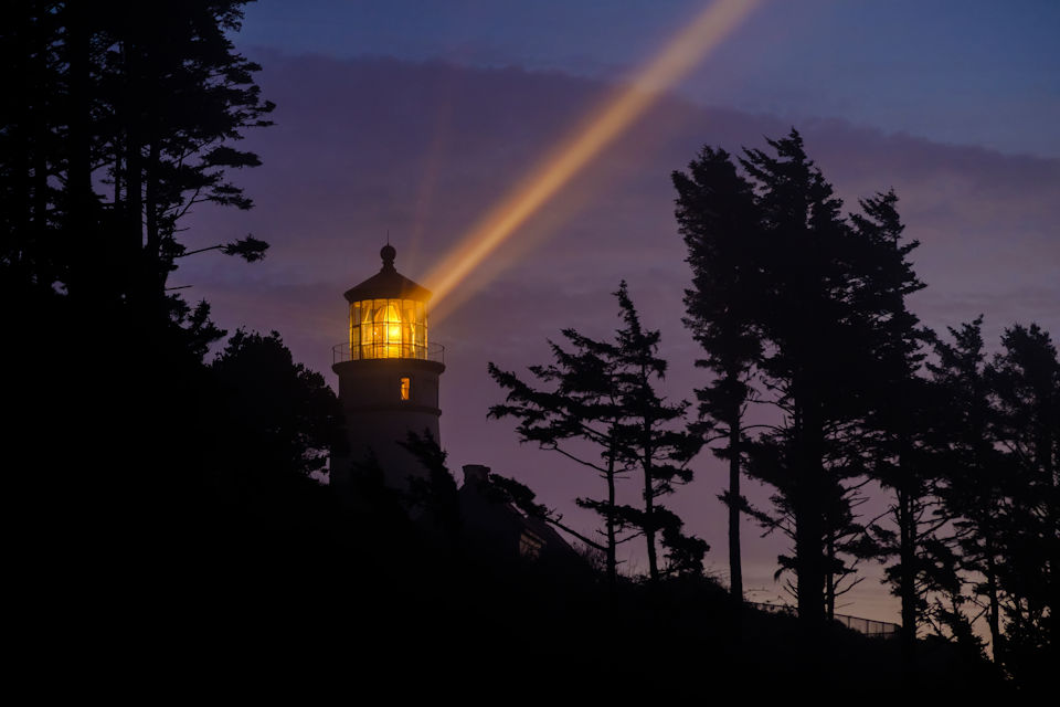 The sight of a lighthouse is welcome to sailors.