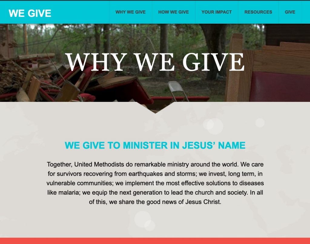 Why we give website