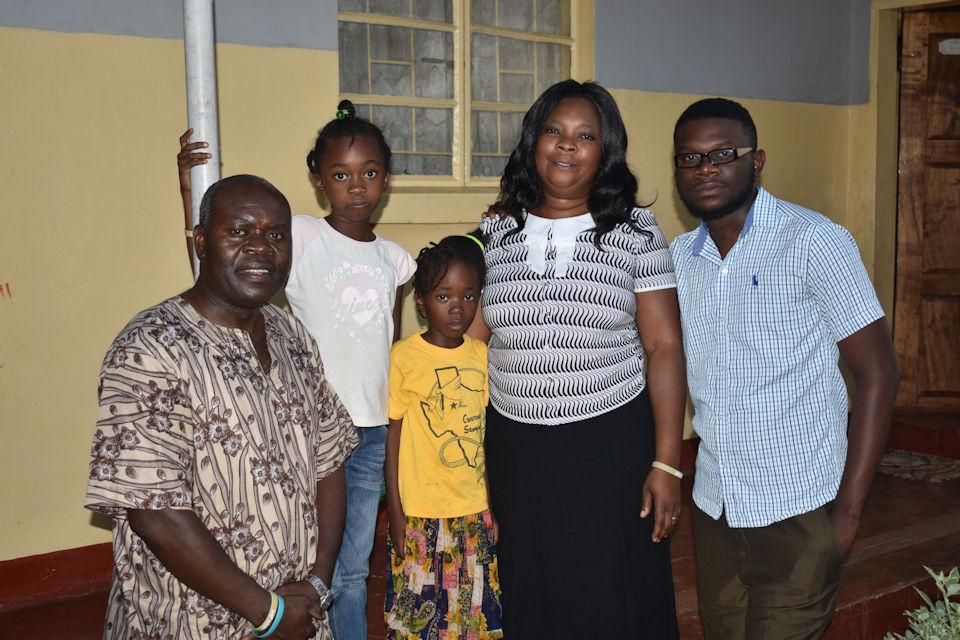 Lord's Mountain Director Bernard Lumene and his family