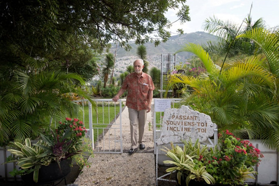 James Gully in garden