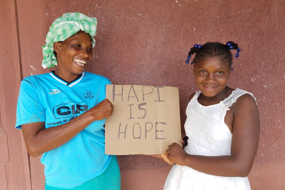 Women celebrate HAPI in Haiti