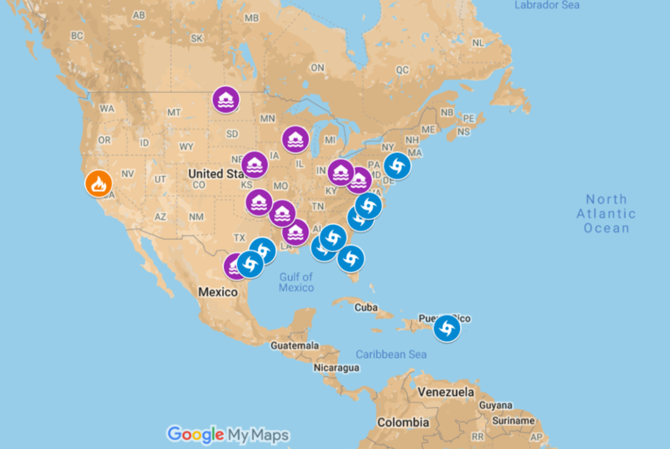 U.S. Disaster Map