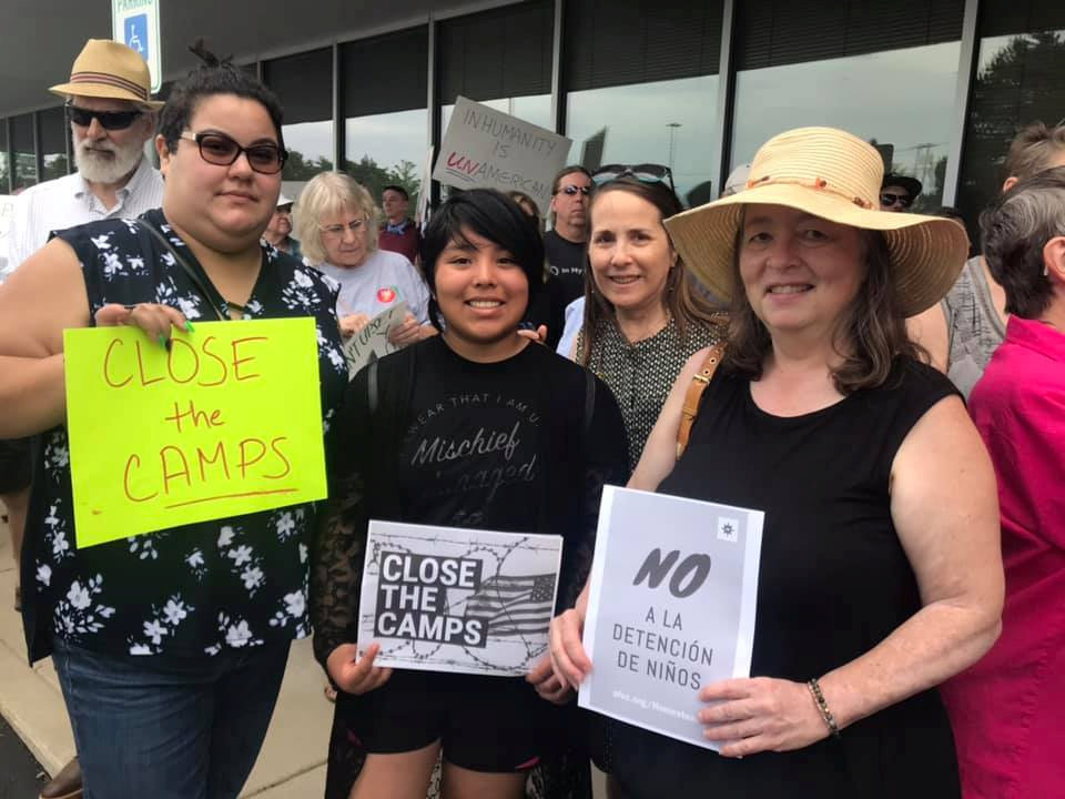 JFON - MI staff at a rally