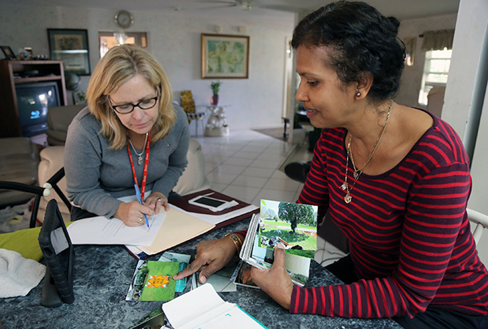 Case managers deal with effects of wind, fire, and flood.