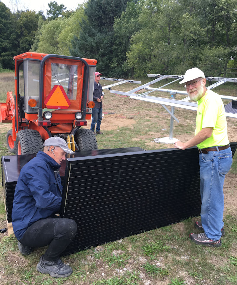 Installing solar panels