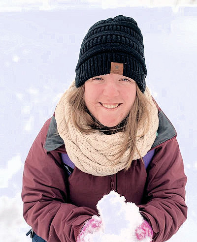 US-2 missionary Lauren Norton in snow