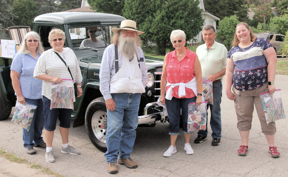 People in parade