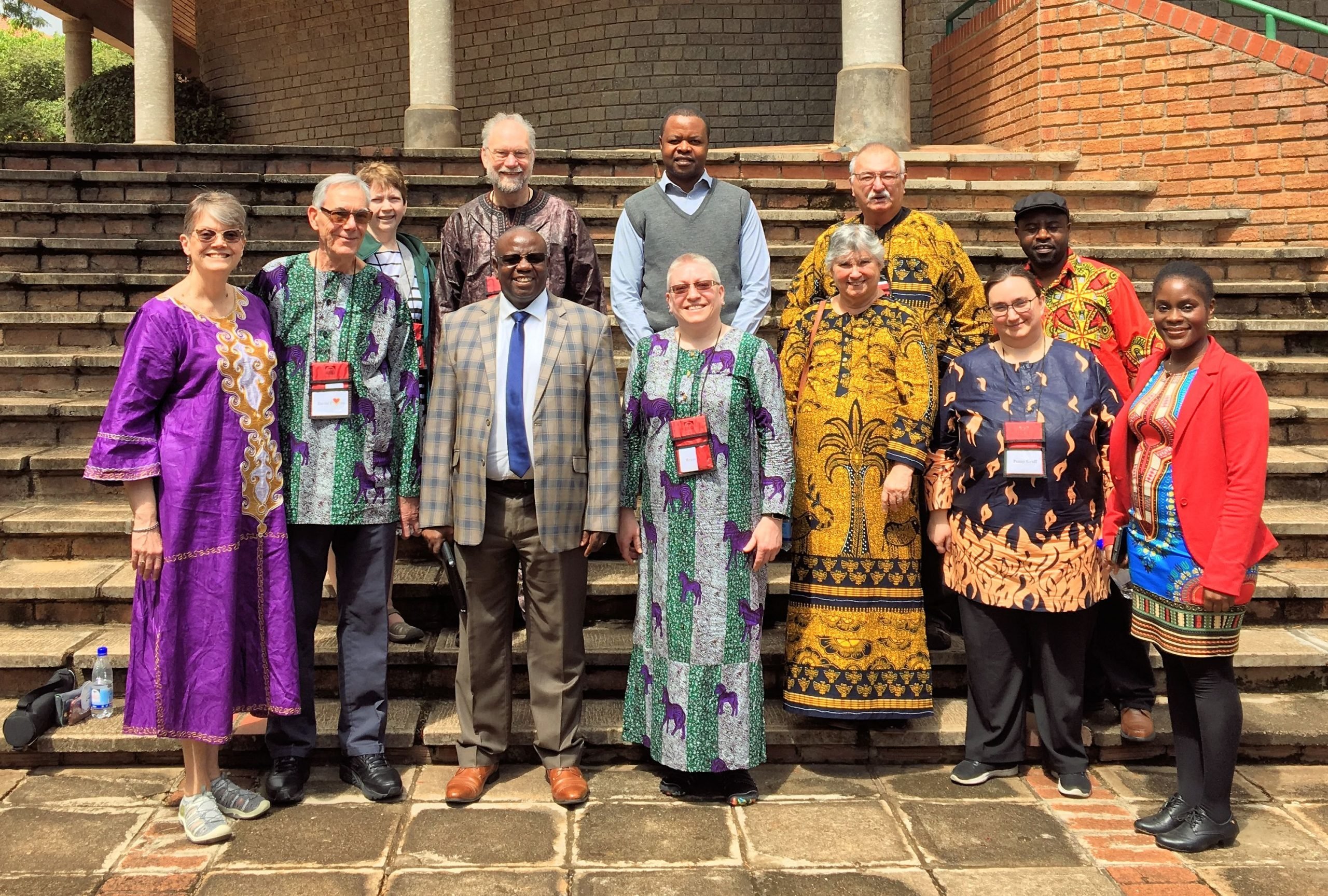 Leaders of AU in Zimbabwe welcome Michigan guests.