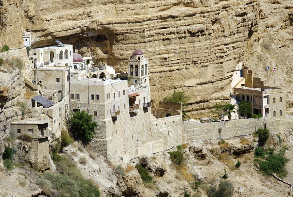 St. George's Monastery in the wilderness of Israel.