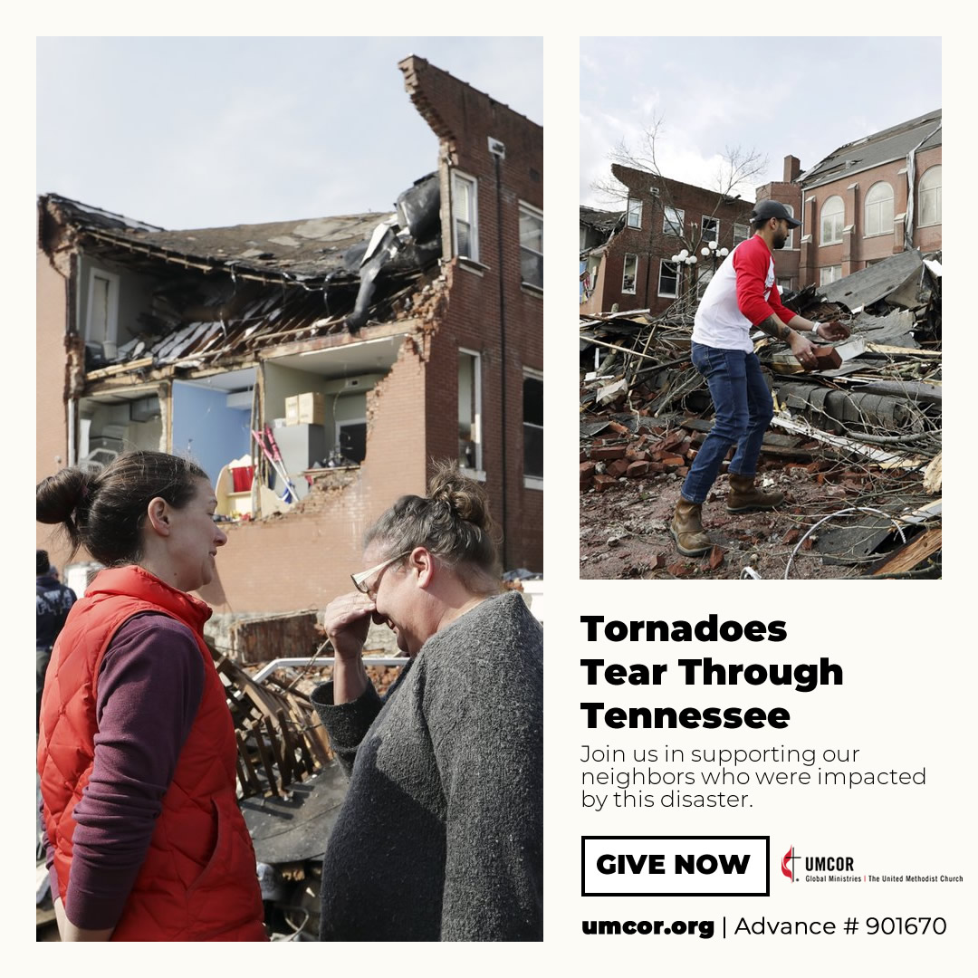 UMCOR respondes to Tennessee tornadoes