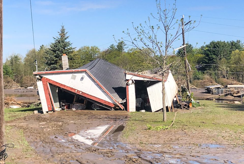 Water ruins a home