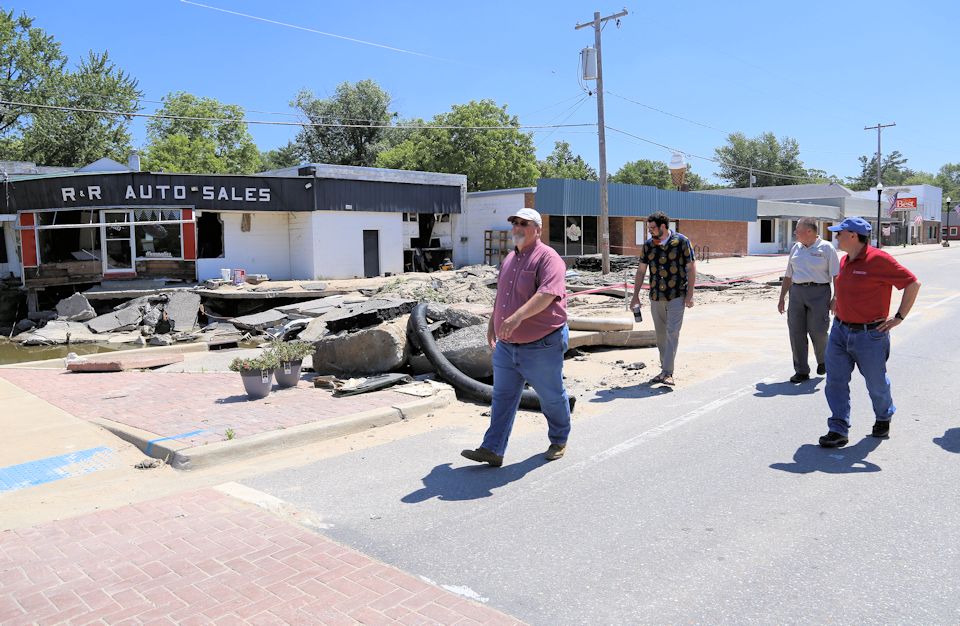 John Kasper tours Sanford.