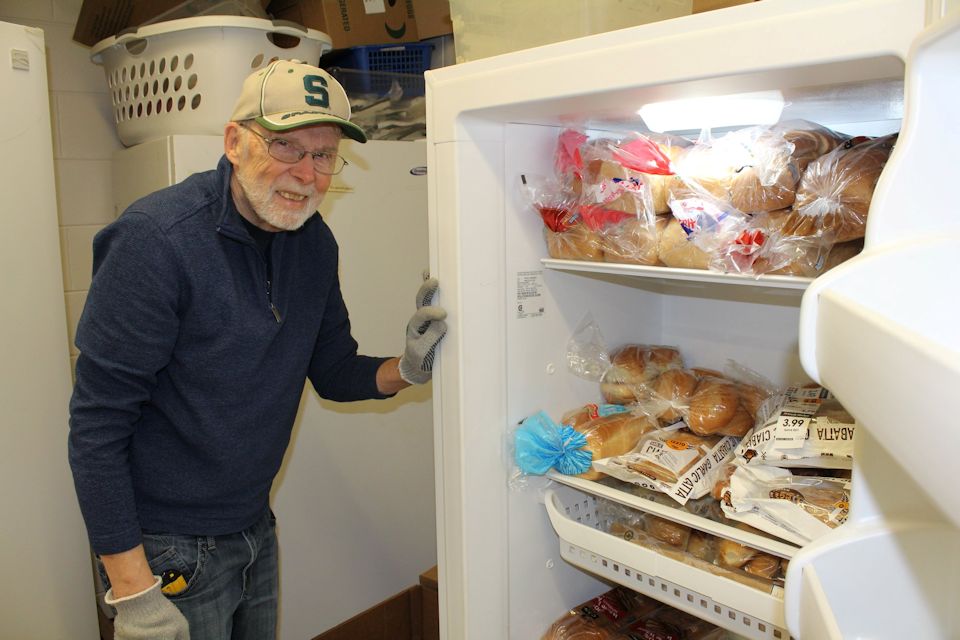 Giving food to their neighbors