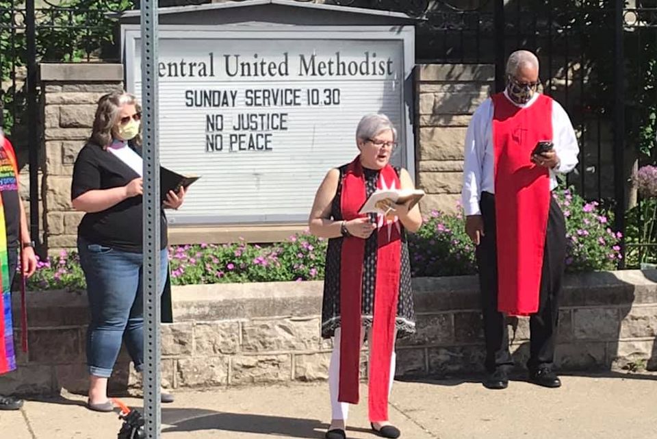 Antiracist witness at Detroit Central UMC