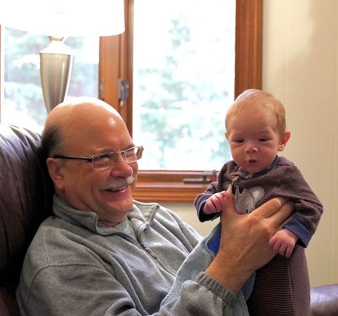 Glenn Wagner with grandson