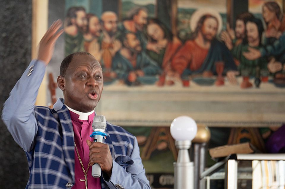 Bishop Yambasu preaching