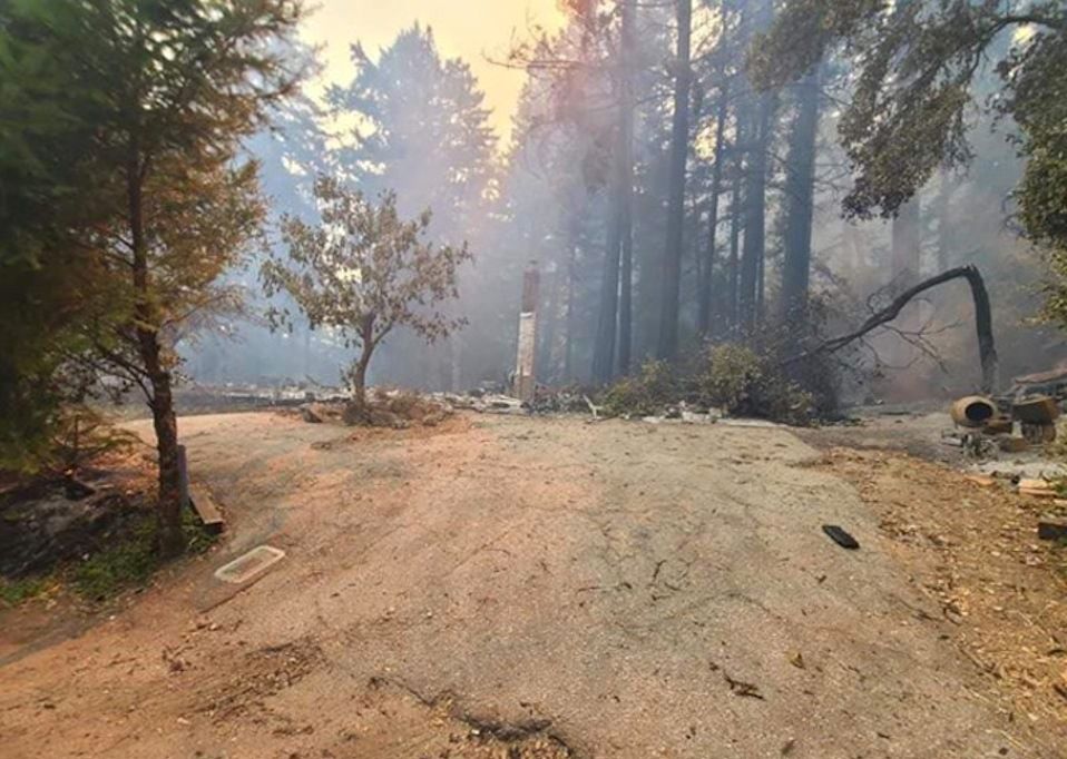 Wildfire leaves a family homeless