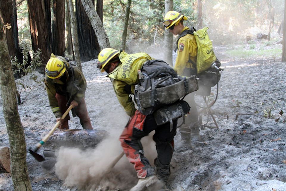 National Guard battles wild fire