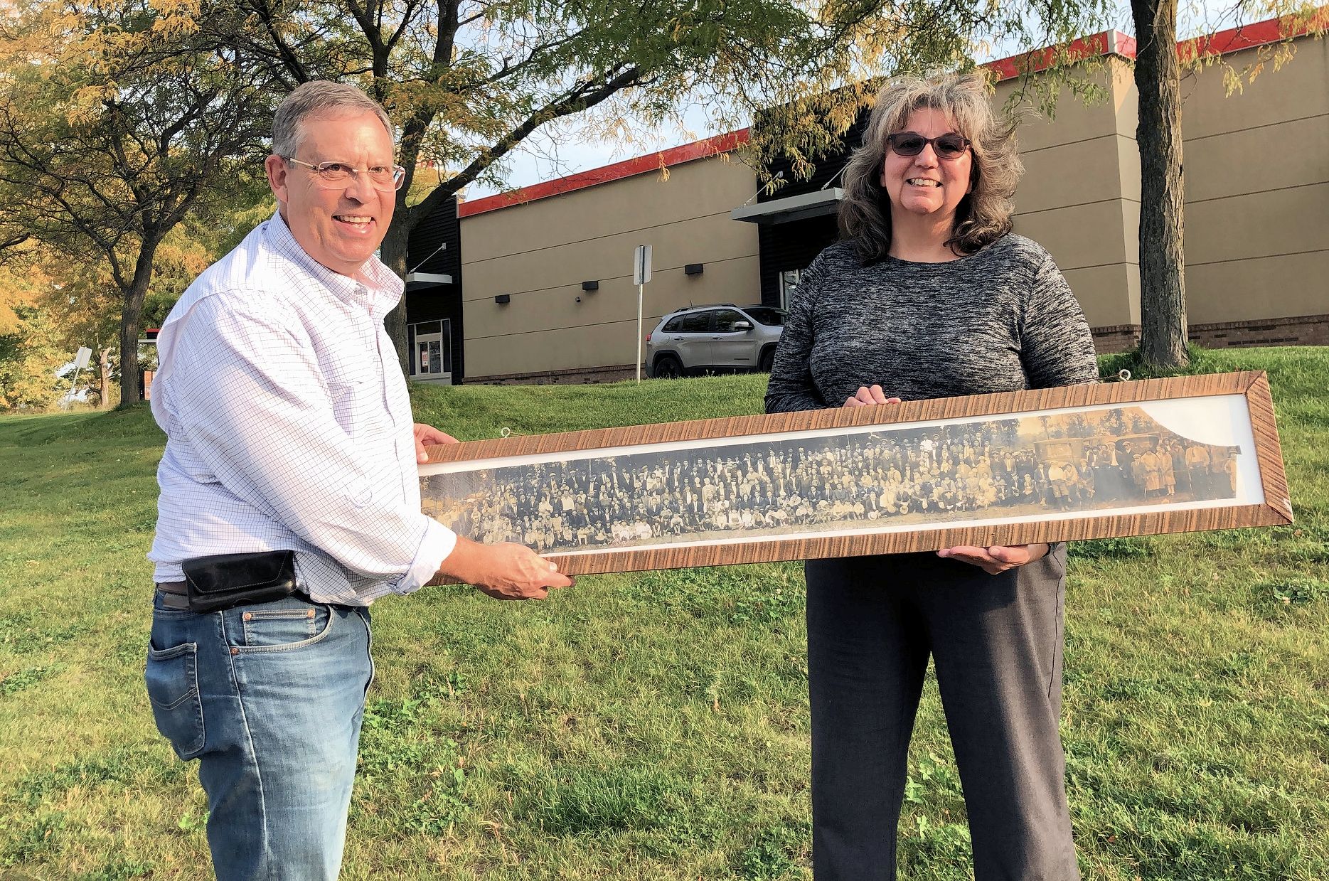 Hale resident Amy Alberts with Benton Heisler