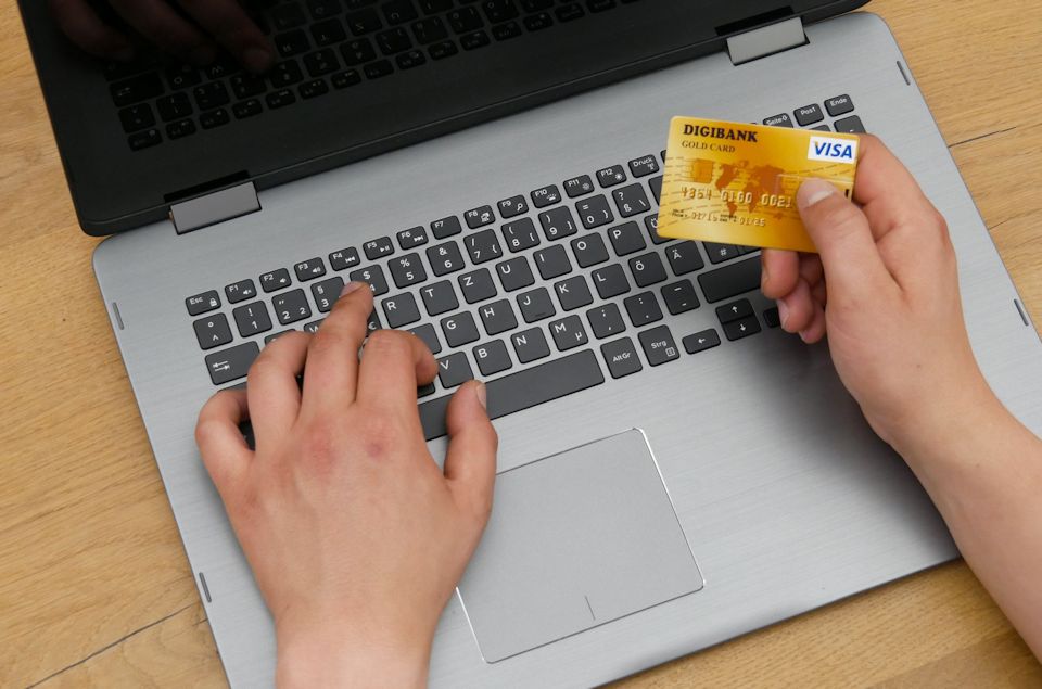 Credit card used for online giving