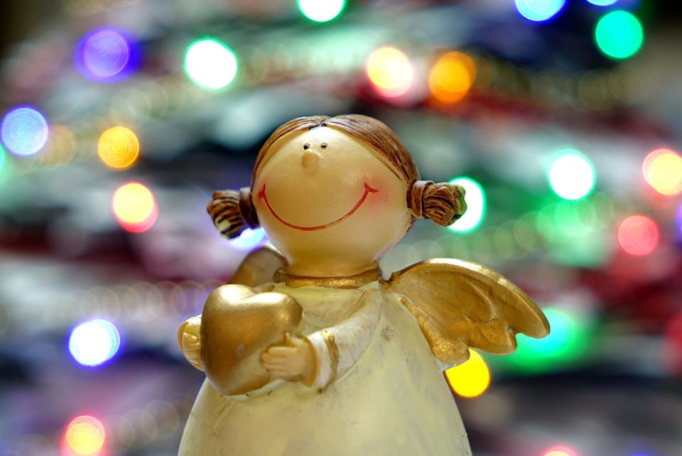 Christmas angel offering hope