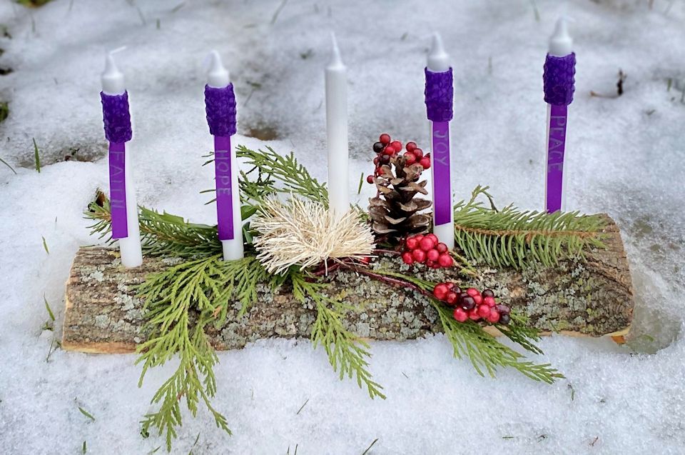 Handmade Advent Candles for time of coronavirus